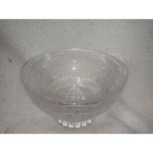 Vintage Floral Glass Bowl Trinket Candy Dish Cottagecore Elegant Grannycore